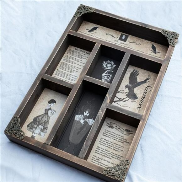 Rustic Gothic Wall Shelf Vintage Floating Display Rack Halloween Home Decor Gift - Picture 2 of 7